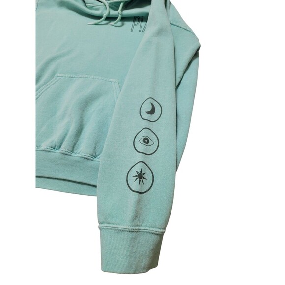 Panic! At the Disco Sz S Concert Sweatshirt Pullover Hoodie 2018 Turquoise/blue - Picture 5 of 7